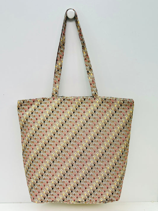 Bolsa Tote Bag Rombos beige