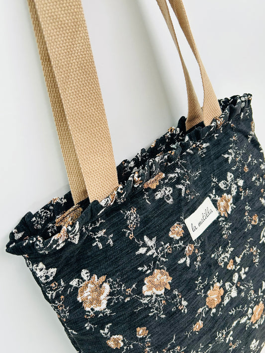Bolsa Tote Bag Volantes Forest Negro