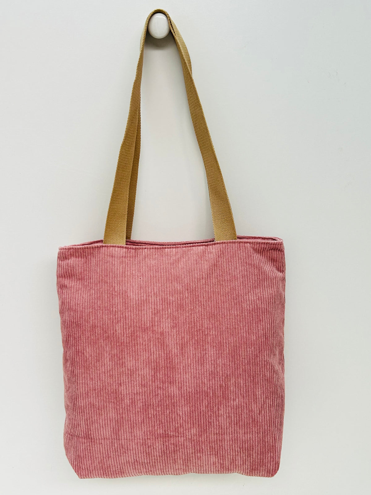 Bolsa Tote Bag en Pana Rosa