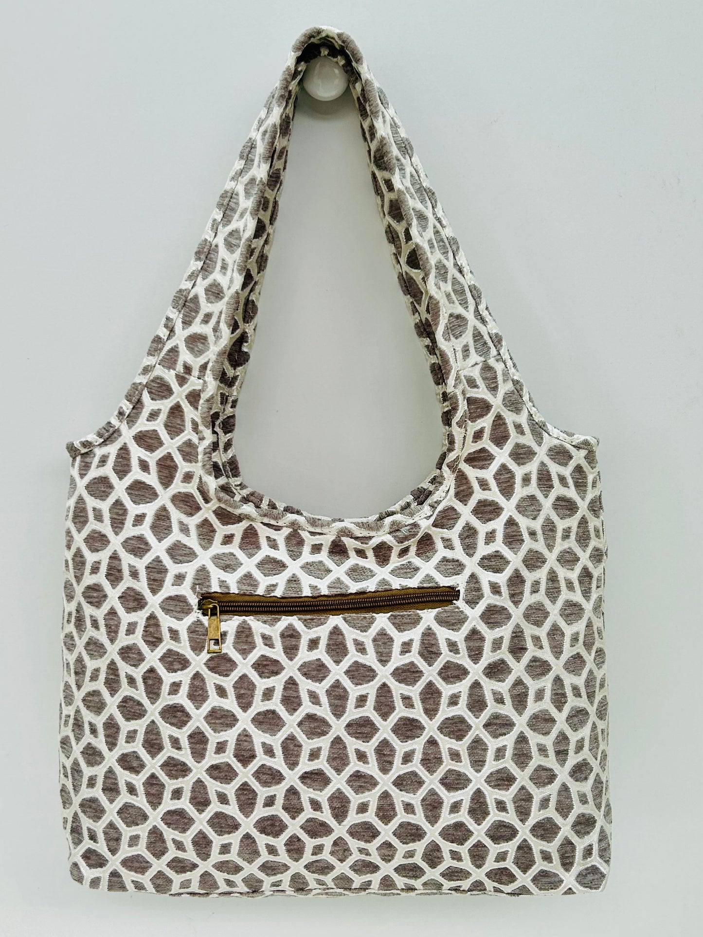 Bolso Irene gris hilo plata