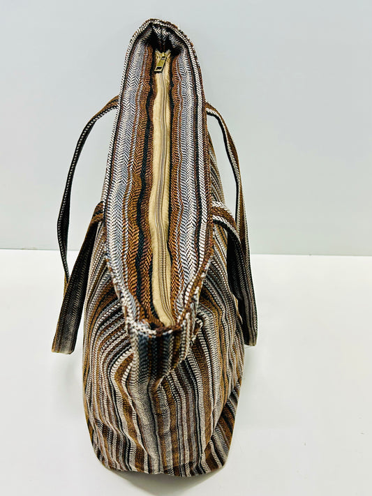 Bolsa Tote Bag Grande Línea Arena