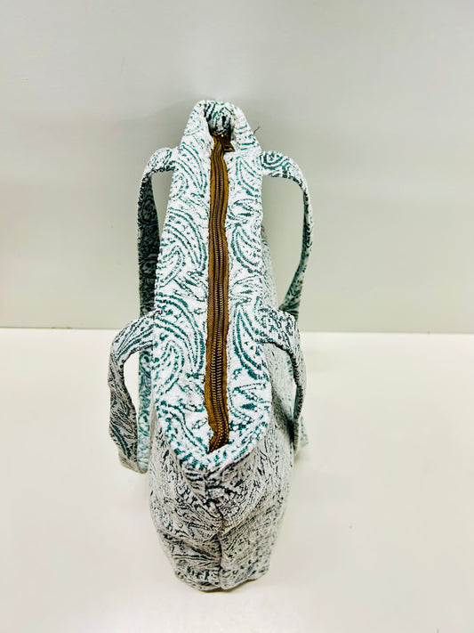 Bolsa Tote Bag Hojas Verde