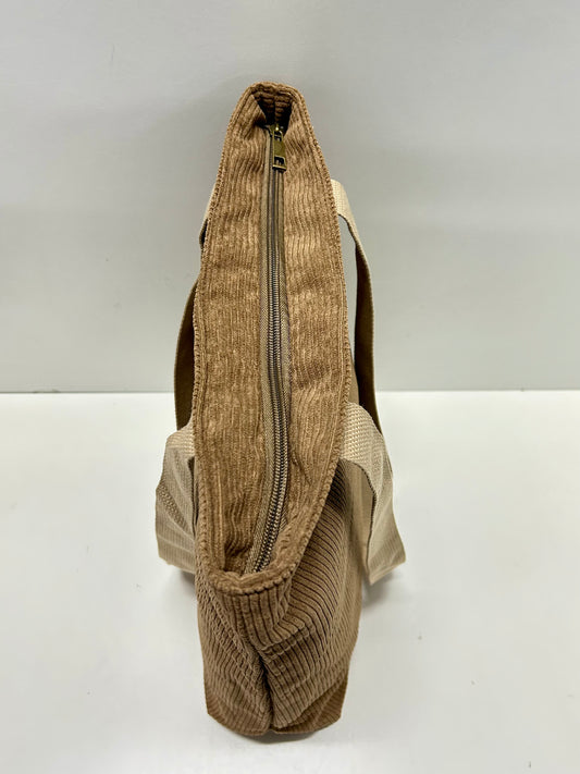 Bolsa Tote Bag Pana Marrón Tostado