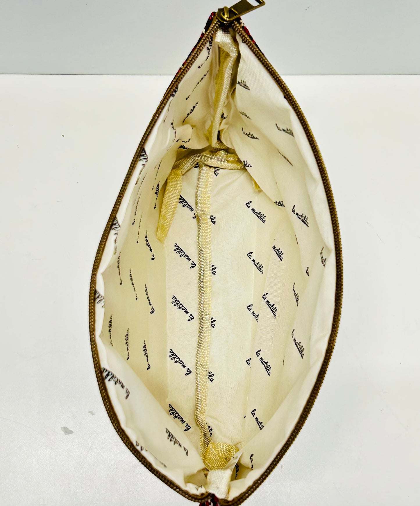 Neceser Maxi Gingham Mostaza