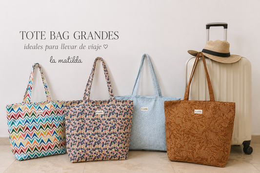 Tote Bag Grandes | El bolso perfecto para viajar con estilo | La Matilda