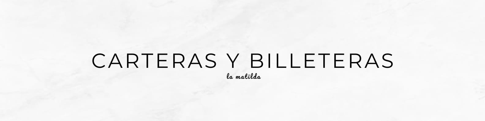 Carteras y billeteras