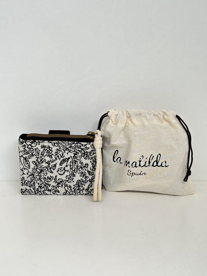 Cartera Pequeña Pattern Negra