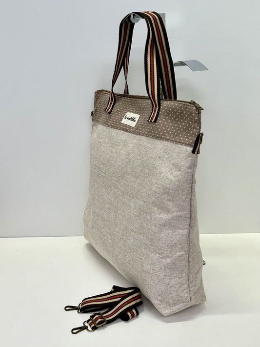 Bolsa de Viaje Grande Unicolor Beige