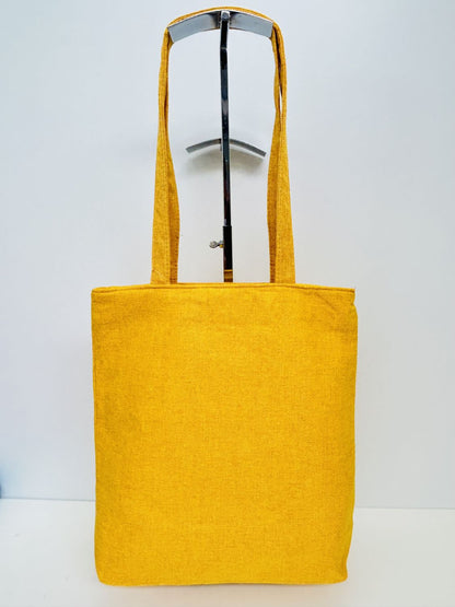 Bolsa Tote Bag Unicolor Amarillo