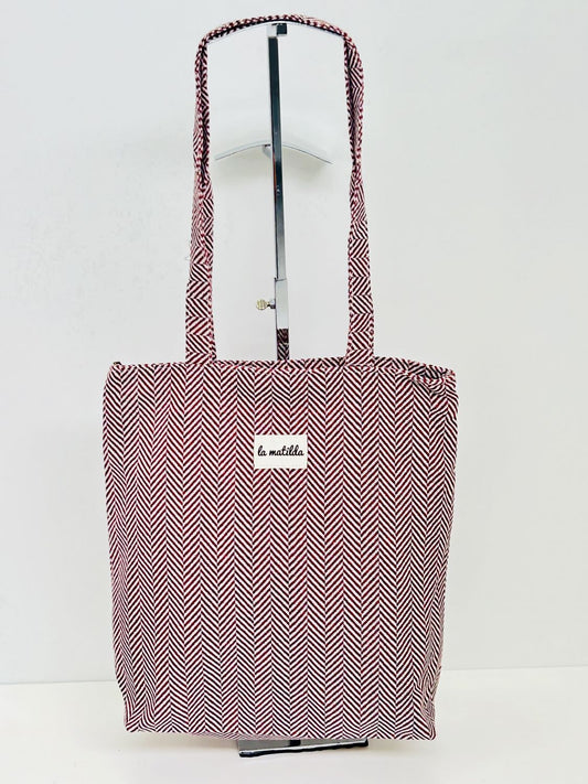 Bolsa Tote Bag Trigo Granate