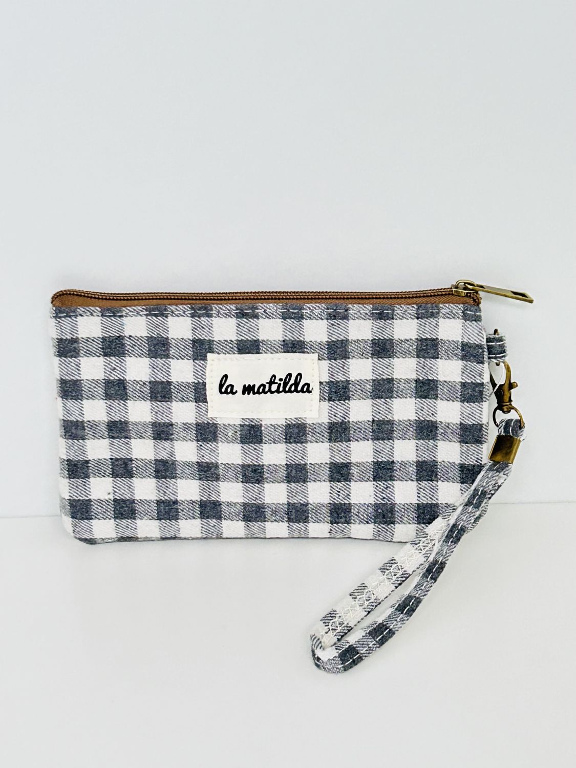 Neceser Pequeño Gingham Azul