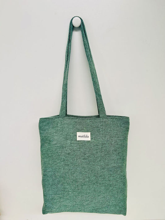 Bolsa Tote Bag Unicolor Verde
