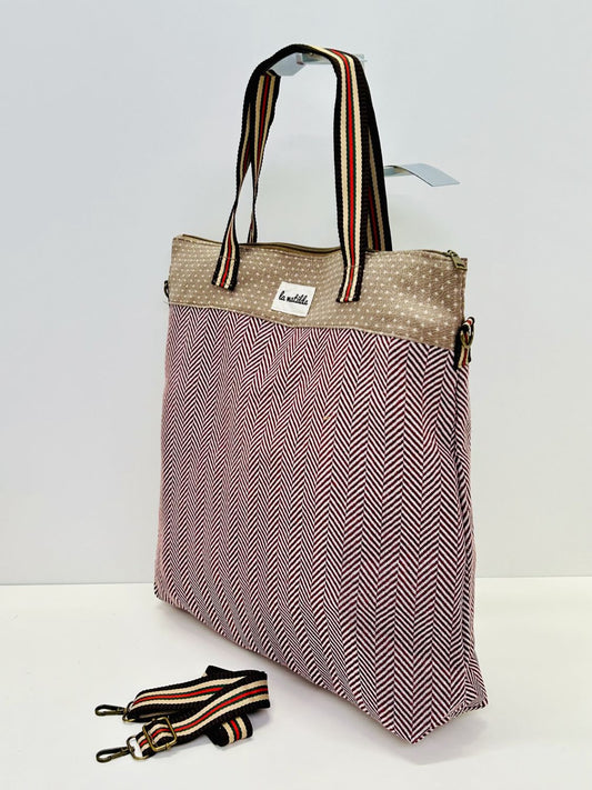 Bolsa de Viaje Grande Trigo Granate