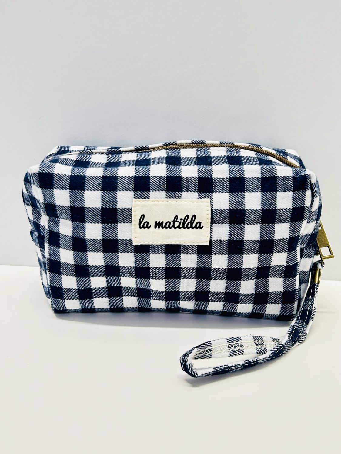 Neceser Rectangular Gingham Marino