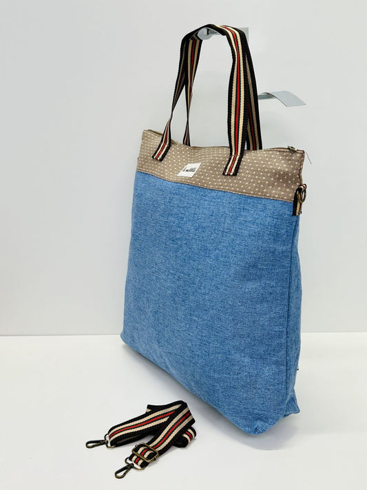 Bolsa de Viaje Grande Unicolor Azul