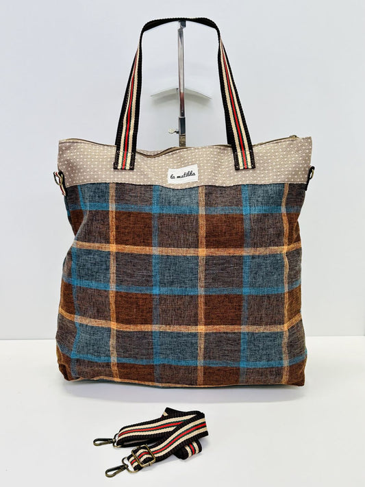 Bolsa de Viaje Grande Cuadros S