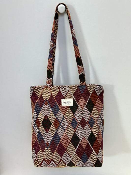 Bolsa Tote Bag Rombo Espiral