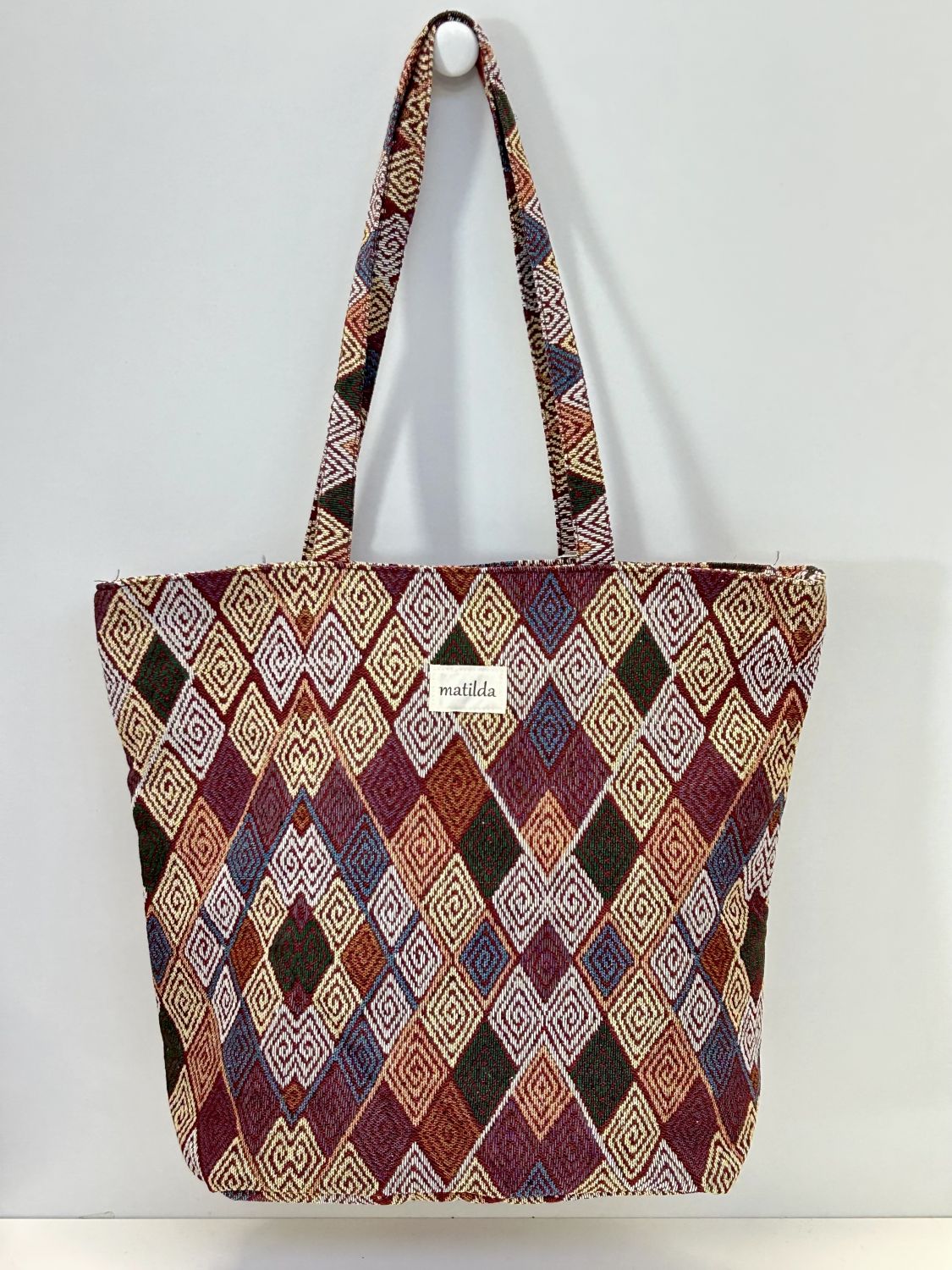 Bolsa Tote Bag Grande Rombo Espiral