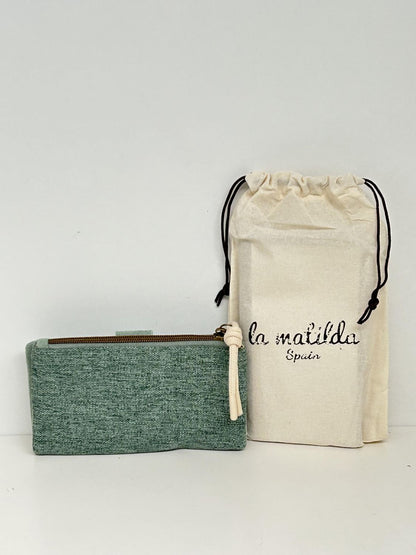 Cartera Grande Unicolor Verde
