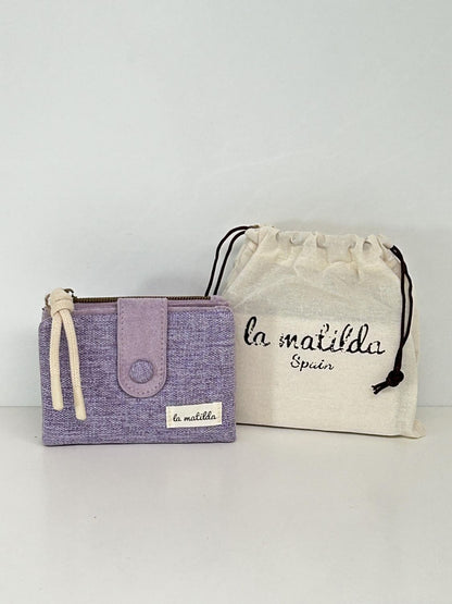 Cartera Pequeña Unicolor Violeta