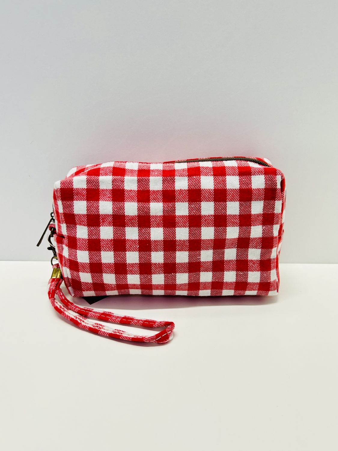 Neceser Rectangular Gingham Rojo