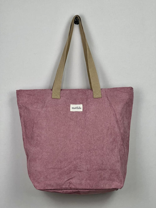 Bolsa Tote Bag grande en Pana Rosa