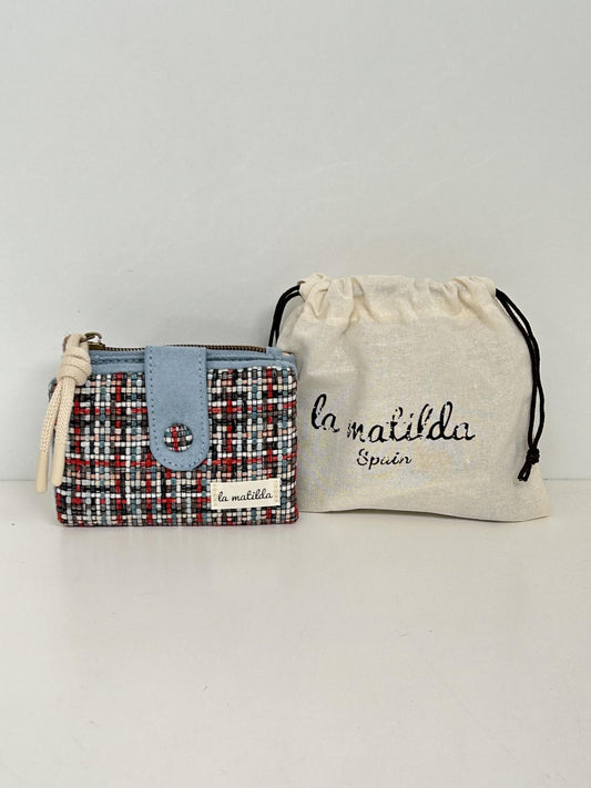 Cartera Pequeña Tartar Azul