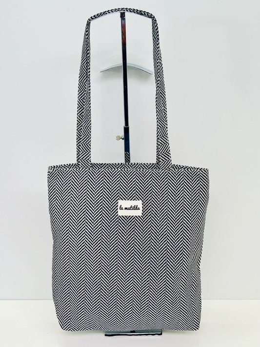 Bolsa Tote Bag Trigo Negro