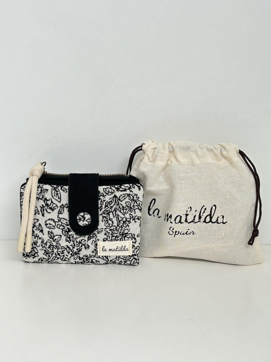 Cartera Pequeña Pattern Negra