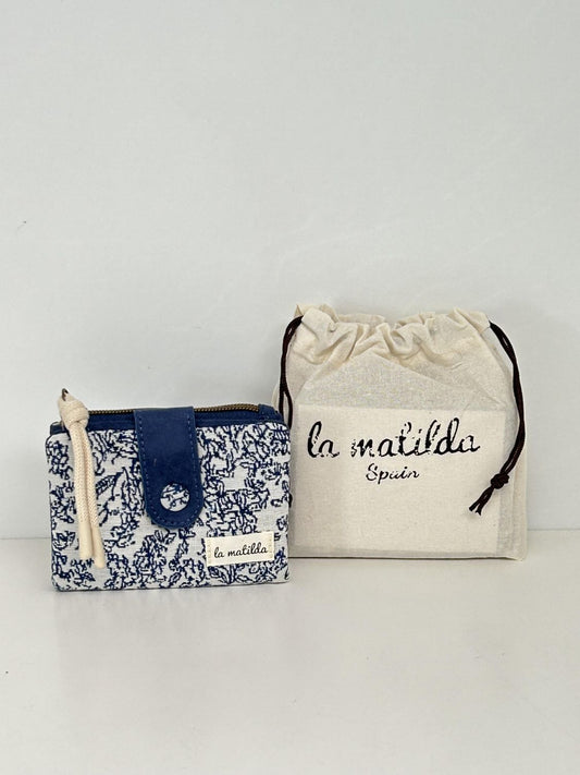 Cartera Pequeña Pattern Azul