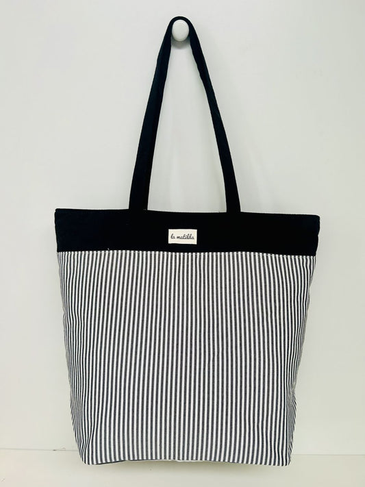 Bolsa Tote Bag Grande Marinera Negro