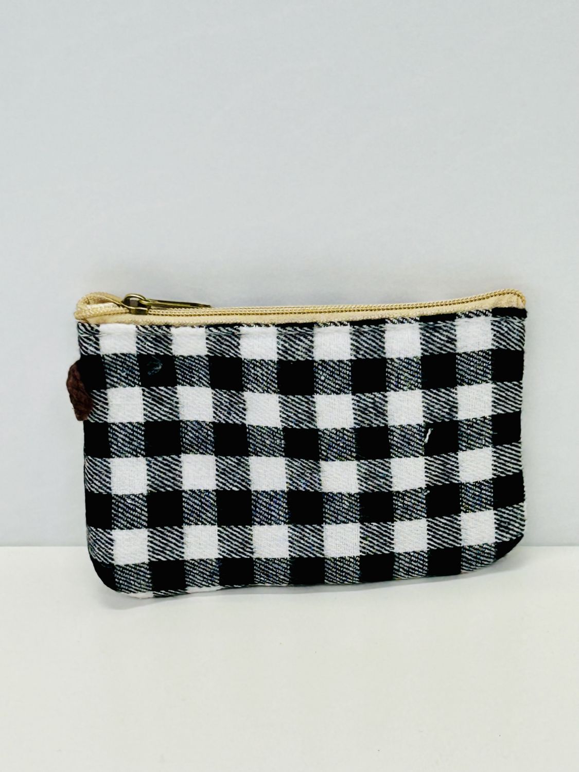 Monedero Gingham Negro