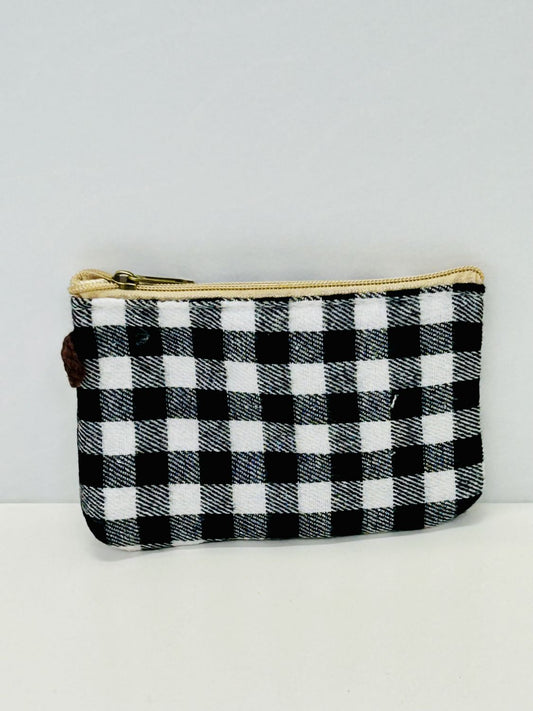 Monedero Gingham Negro