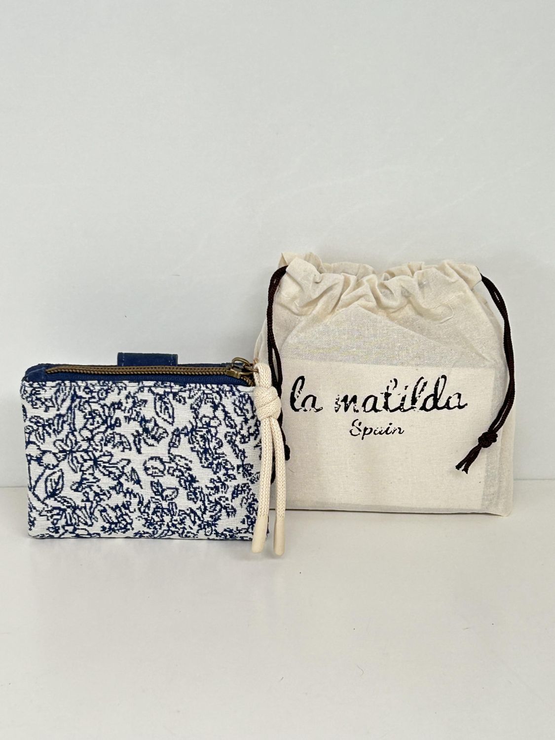 Cartera Pequeña Pattern Azul