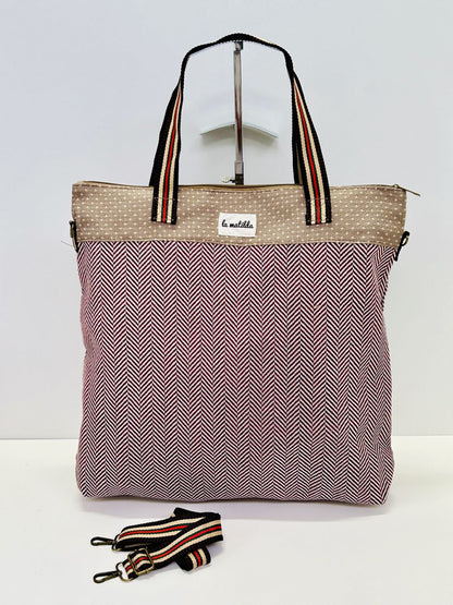 Bolsa de Viaje Grande Trigo Granate