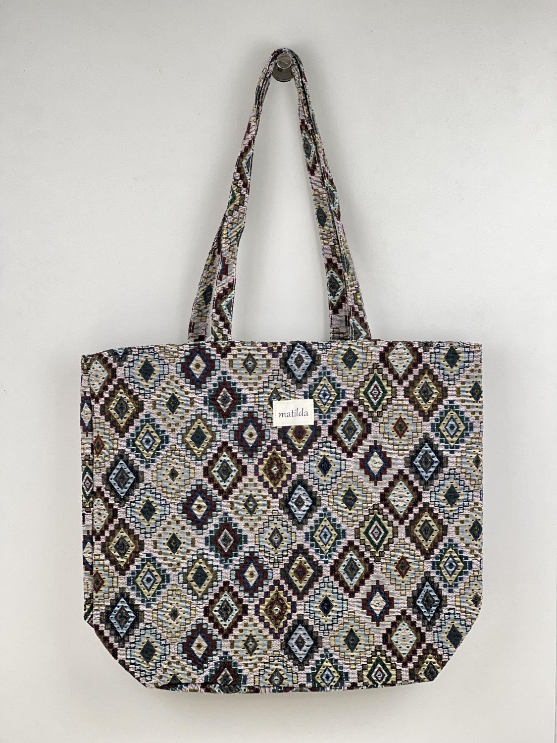 Bolsa Tote Bag Grande Pixel Rombo