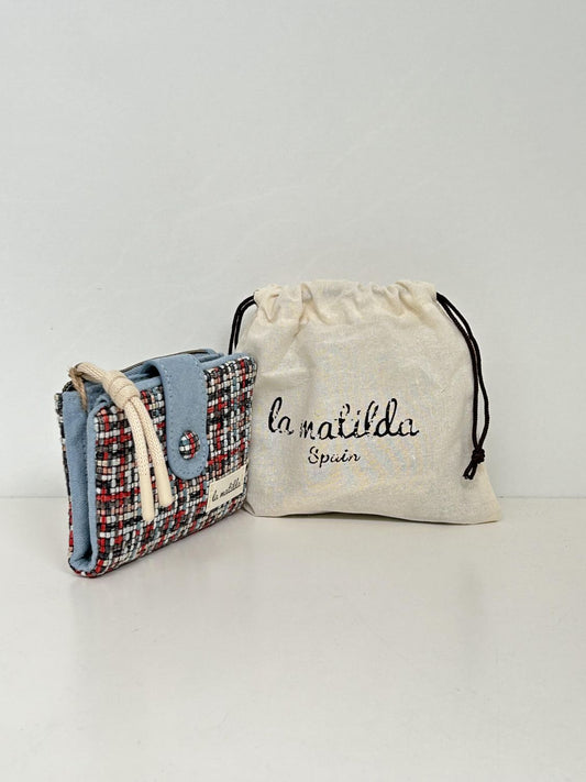 Cartera Pequeña Tartar Azul