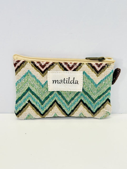 Monedero Zigzag Verde