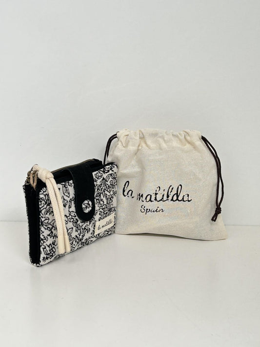 Cartera Pequeña Pattern Negra