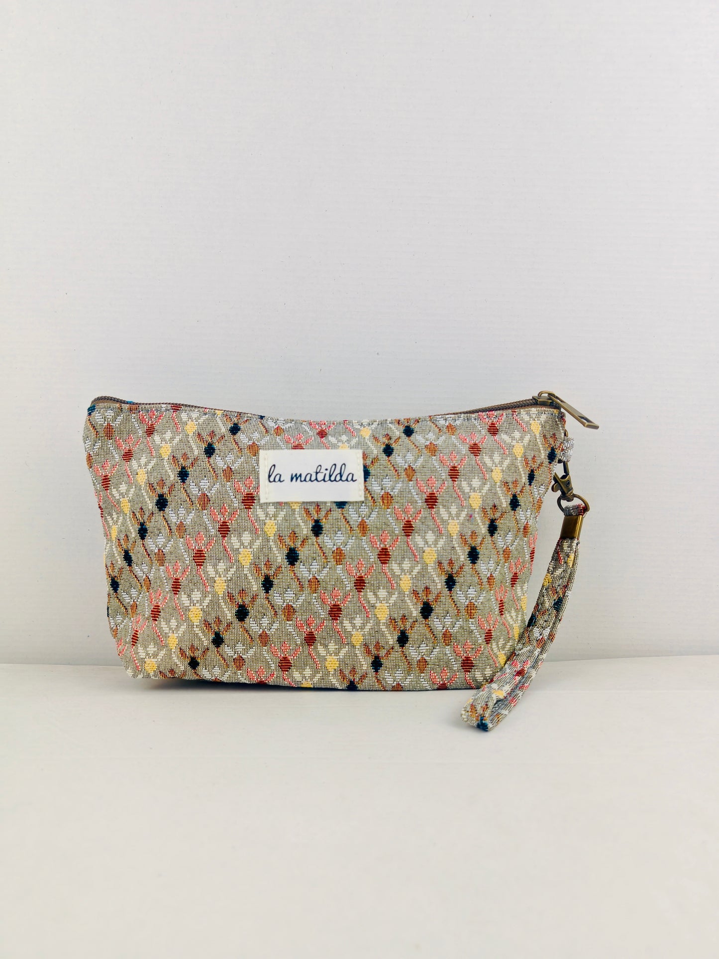 Neceser Grande Rombos beige