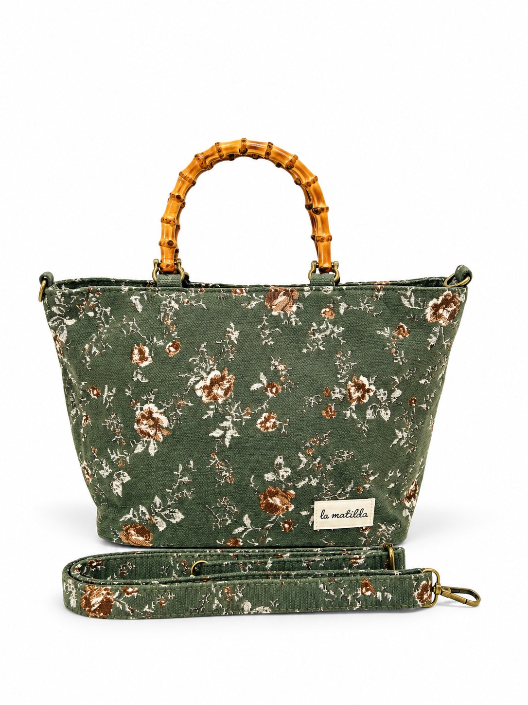 Bolso de mano Valeria Forest Verde