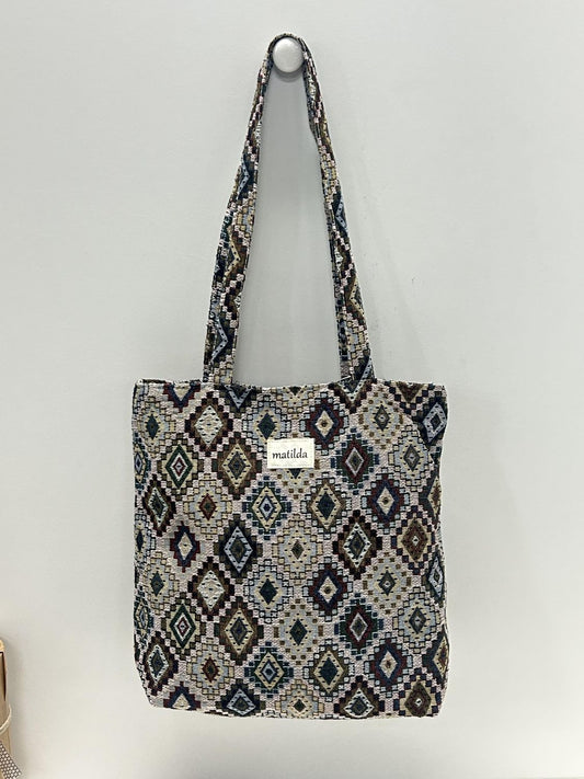Bolsa Tote Bag Pixel Rombo