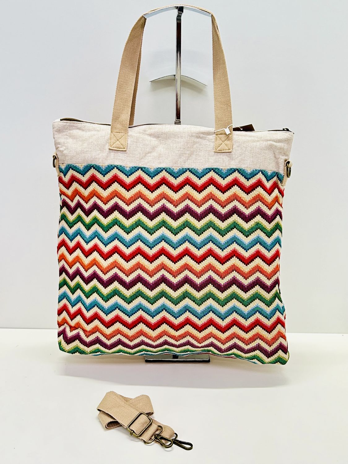 Bolsa de Viaje Grande Zigzag Multicolor