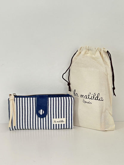 Cartera Grande Marinera Azul D