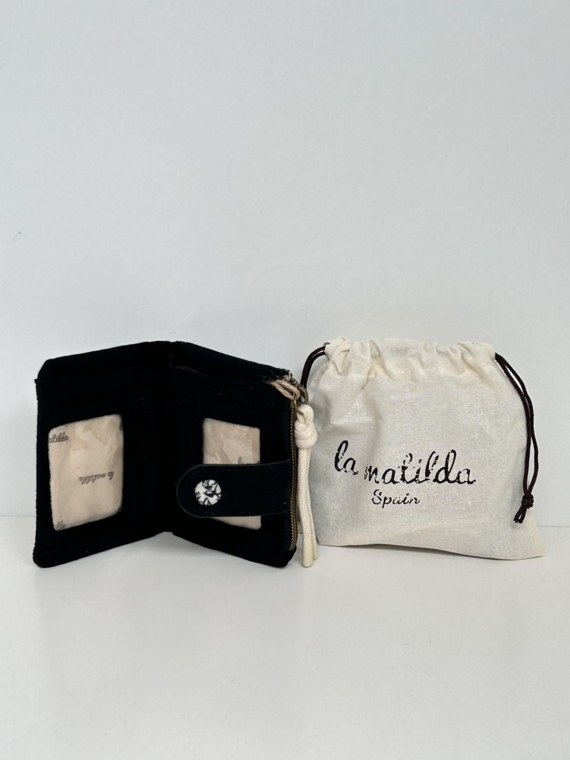 Cartera Pequeña Pattern Negra