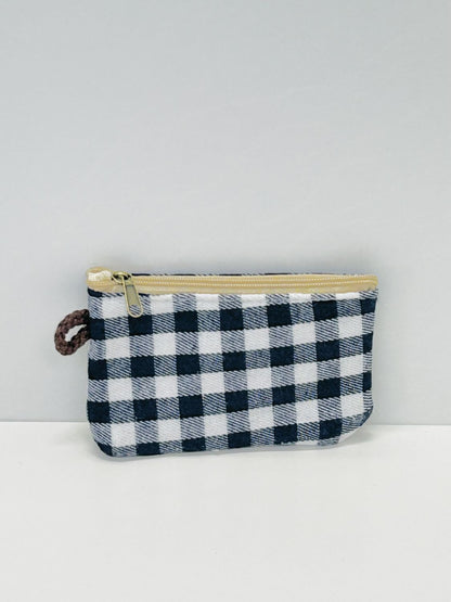 Monedero Gingham Marino