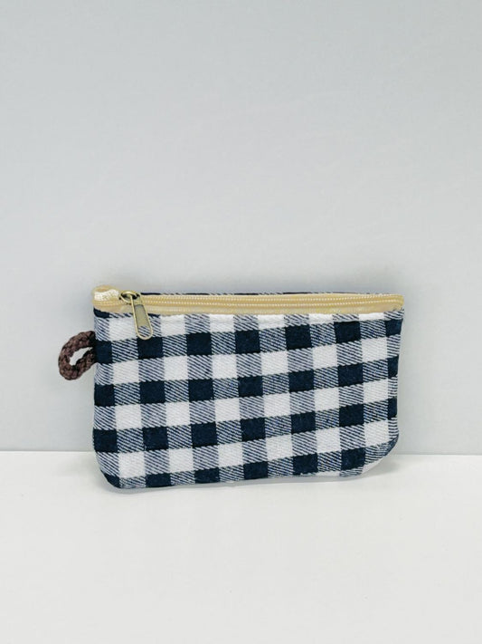 Monedero Gingham Marino