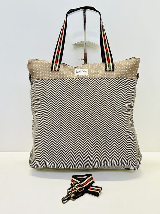 Bolsa de Viaje Grande Trigo Marrón