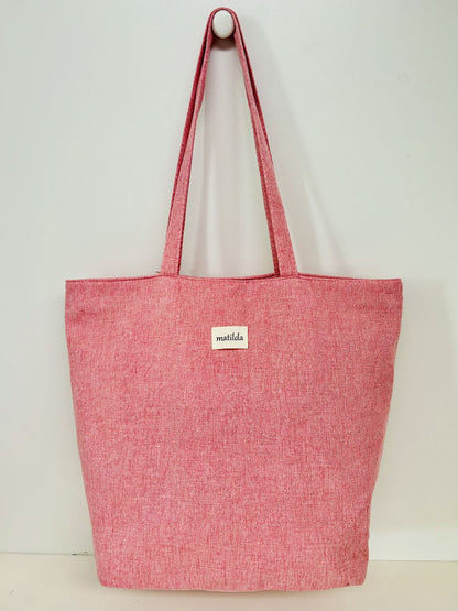 Bolsa Tote Bag Grande Unicolor Rosita