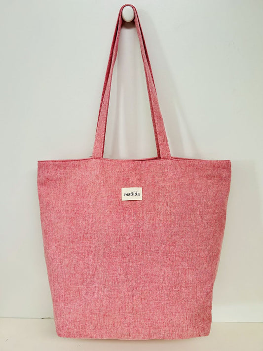 Bolsa Tote Bag Grande Unicolor Rosita